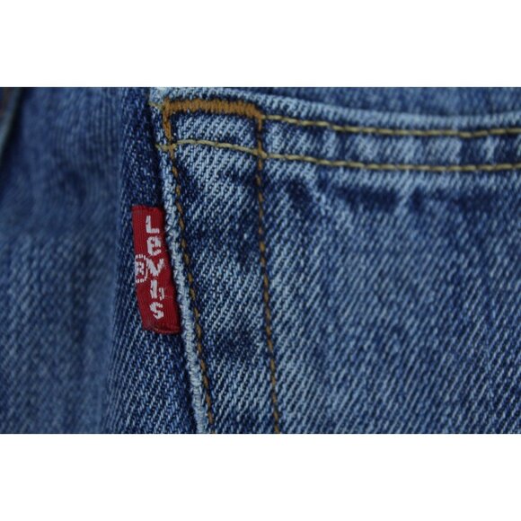 Levi's 501 33 x 30 Frayed Hem See Measurements Straight Leg Button Fly Jeans - Picture 9 of 11